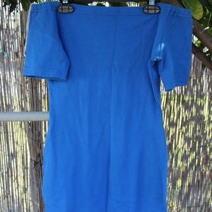 off shoulder midi dress